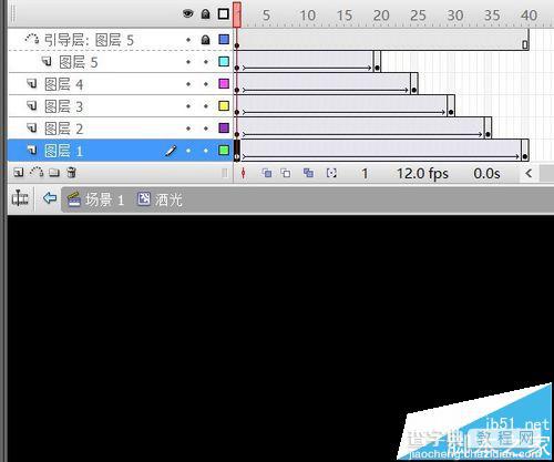 flash制作跟随鼠标移动的撒光蝴蝶方法7