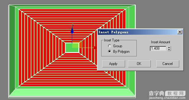 3DSMAX制作绿色排气扇3d建模9