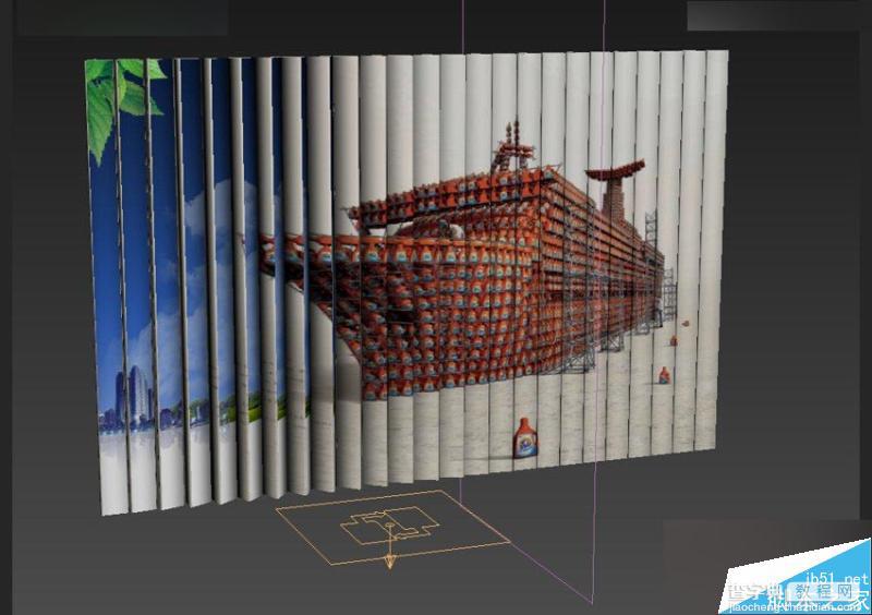 3DMAX制作非常漂亮的户外风格的广告牌翻页效果25