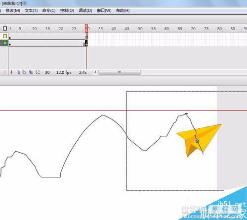 flash动画引导层怎么做？flash引导层教程9