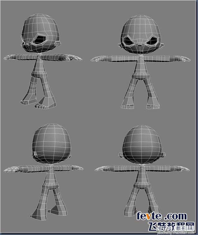 3DSMAX制作可爱的卡通印第安人角色7