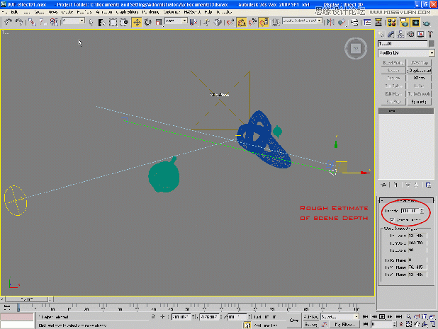 3DMAX+V-Ray 1.50.SP2+Photoshop CS3创建模糊效果景深（图文教程）4