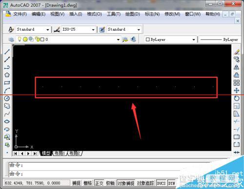 CAD怎么获得等间距点并复制？1