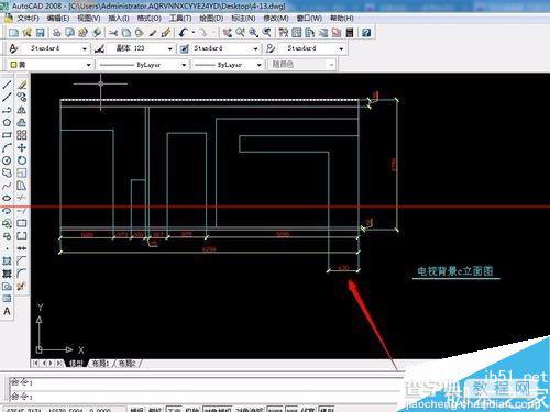 cad怎么绘制楼电视墙立面图？9
