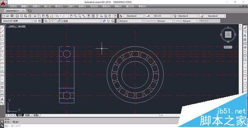 CAD球轴承怎么绘制? CAD画球轴承的教程7