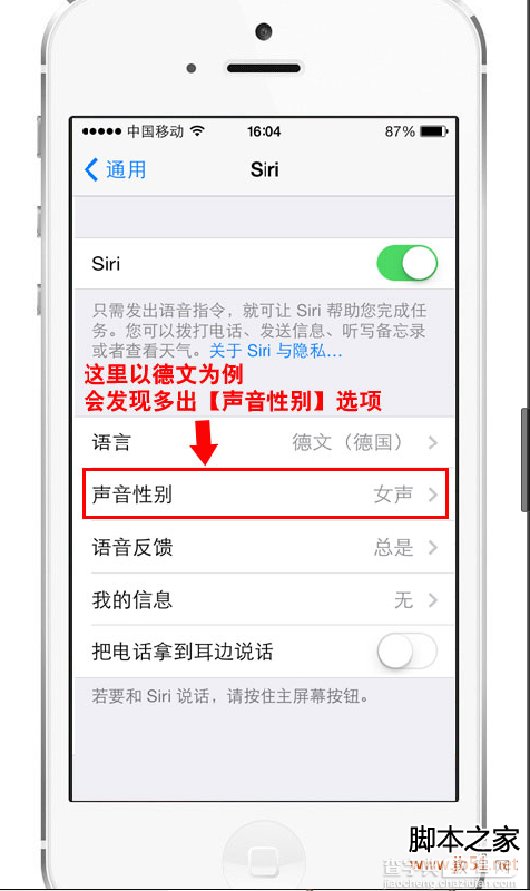 苹果iOS7新增的Siri男女声切换的方法及支持的语言7