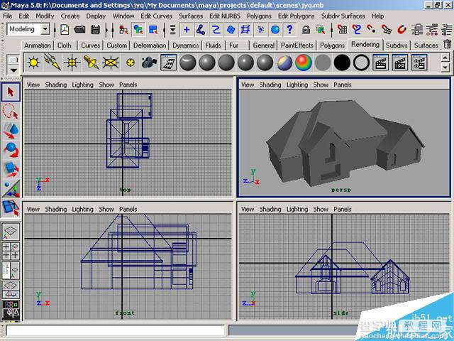 MAYA制作卡通建筑方法和具体制作步骤18