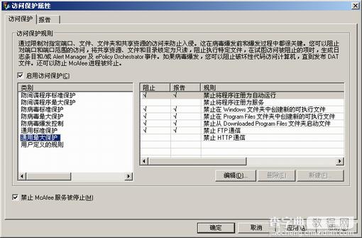 McAfee的服务器常用杀毒软件下载及安装升级设置图文教程 McAfee杀毒软件防病毒规则设14