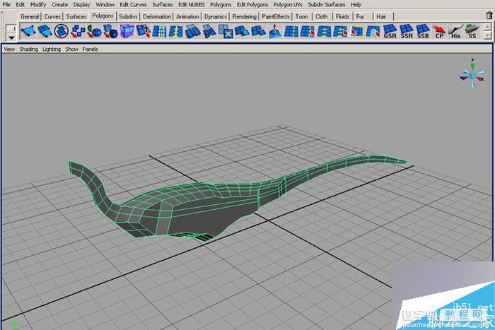 MAYA 7.0恐龙建模的方法和制作步骤介绍6