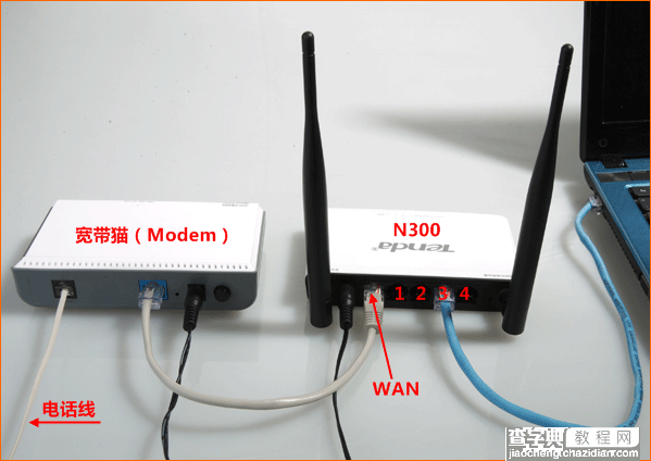 tenda腾达无线路由器的硬件安装与电脑设置步骤图文详解2