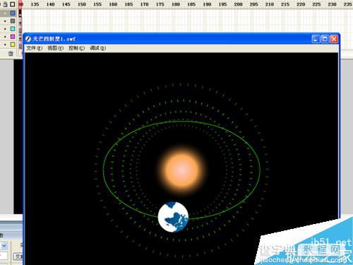 flash运用引导层动画制作天体之间的运动13