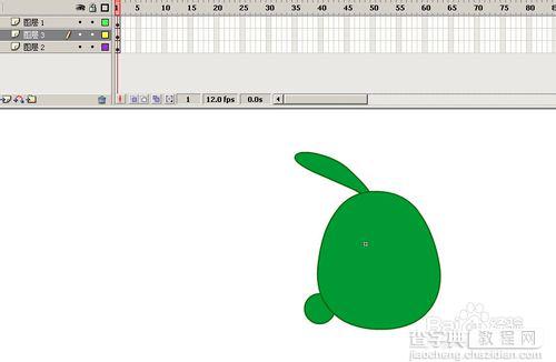 教你用FLASH画天天连萌中的绿小兔15