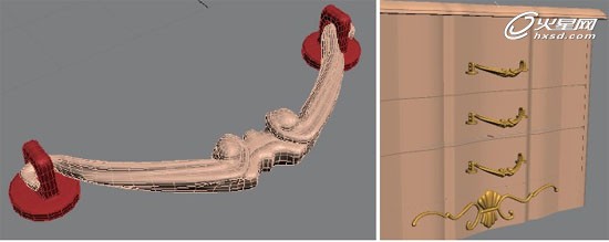 3DSmax打造精致的室内欧式雕花柜子家具建模21