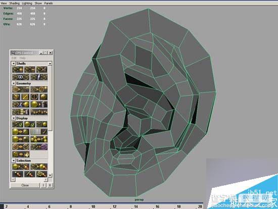MAYA多边形工具建模一个逼真的人物耳朵20