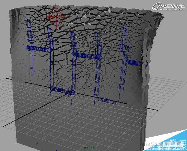 MAYA BlastCode Sweep制作墙体教程15