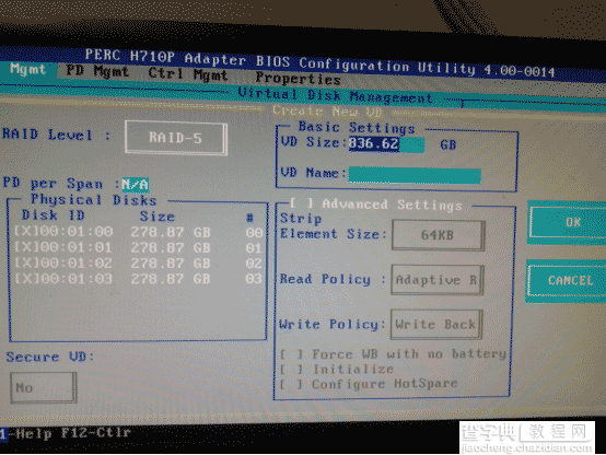 DELL H310 H710 阵列卡配置图文方法10