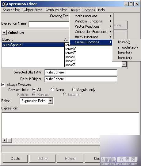 MAYA表达式动画之Functions基础教程6