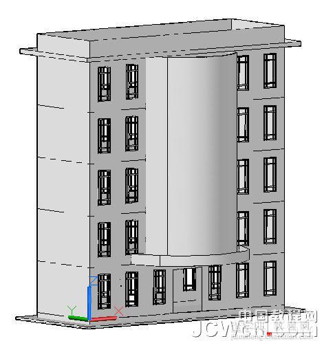 AutoCAD 2011新功能教程：利用曲面命令创建楼房10