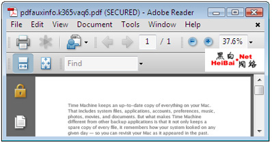 学习在 MAC系统上给 PDF文件加密的方法10