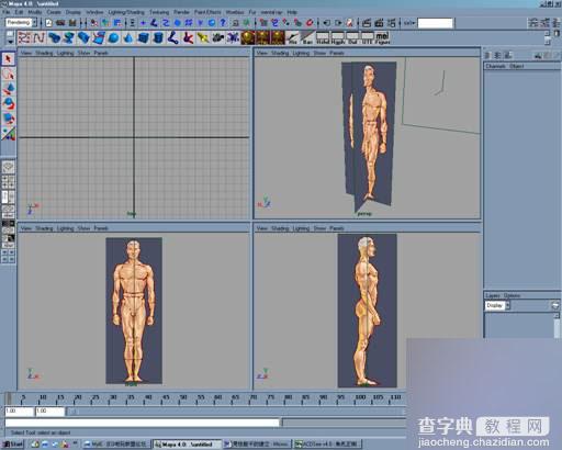 MAYA建立人体躯干的建模教程1
