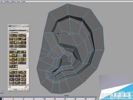 MAYA多边形工具建模一个逼真的人物耳朵8