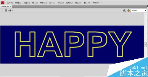 用flash cs4制作漂亮的霓虹灯效果文字8