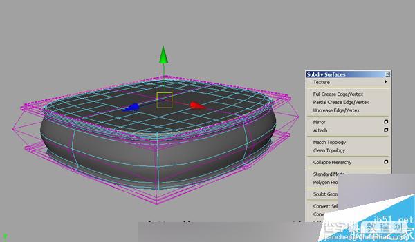 Maya细分建模创建沙发过程介绍17