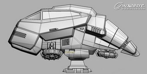 3DSMAX打造超酷的未来飞行器建模教程5