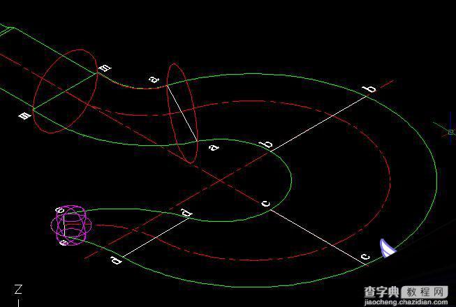 AutoCAD 2007放样制作三维吊钩教程4