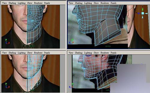 Maya制作人物头部polygon建模36