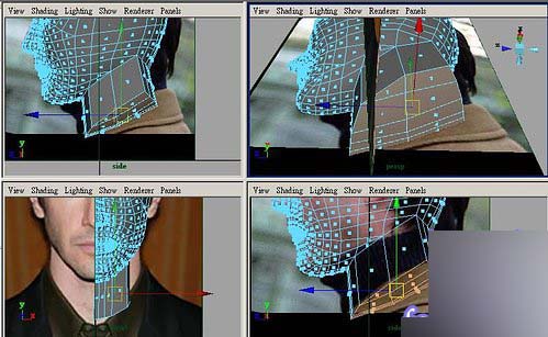 Maya制作人物头部polygon建模29