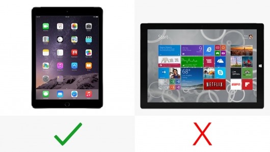 iPad Air 2和Surface Pro 3规格参数对比10