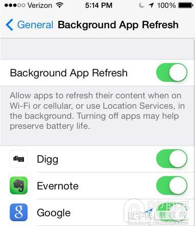苹果ios7耗电快怎么办 9个iOS7省电小窍门让你的ios7设备续航更持久7