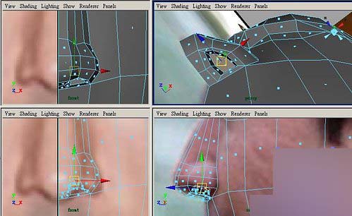 Maya制作人物头部polygon建模8