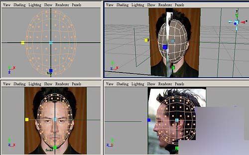 Maya制作人物头部polygon建模3