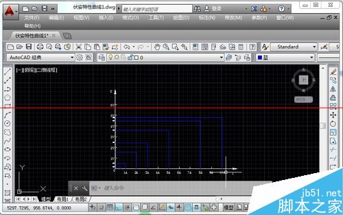 CAD中怎么绘制伏安特性曲线？3