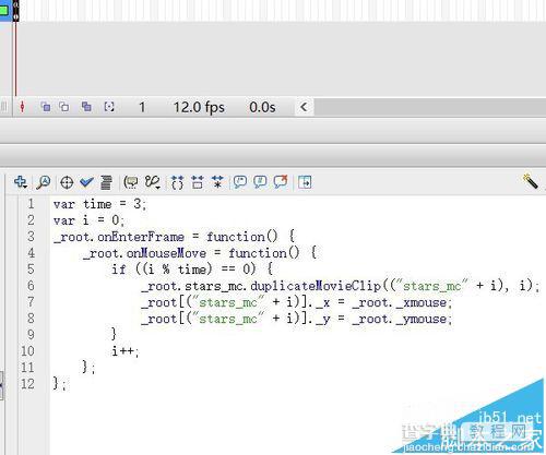 flash制作跟随鼠标移动的撒光蝴蝶方法14