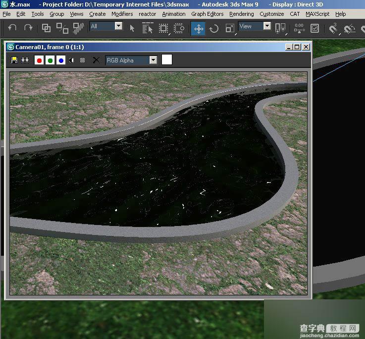 3DMAX制作真实的水面材质教程7
