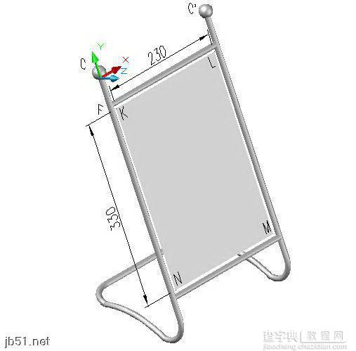 AutoCAD三维建模教程 公告牌制作流程8