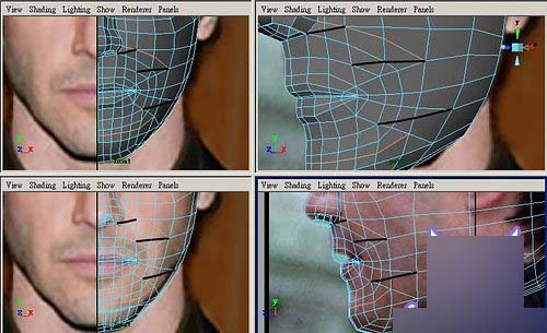 Maya制作人物头部polygon建模24