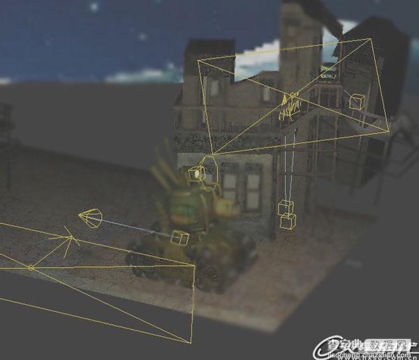 3DSMAX教程：利用3DSMAX制作夜空下可爱的卡通坦克16