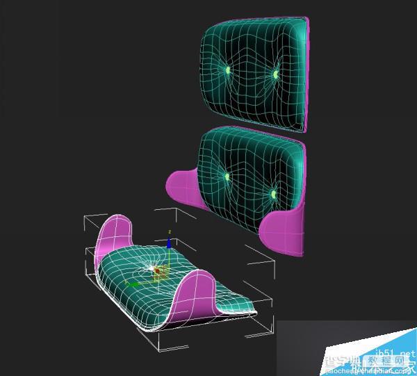 3DSMAX打造休闲座位和椅子腿的建模5