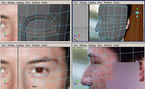 Maya制作人物头部polygon建模10