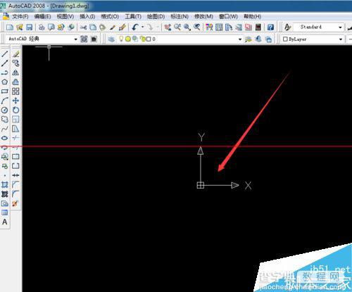 cad2008将XY的坐标轴放在视图的左下角的详细教程2