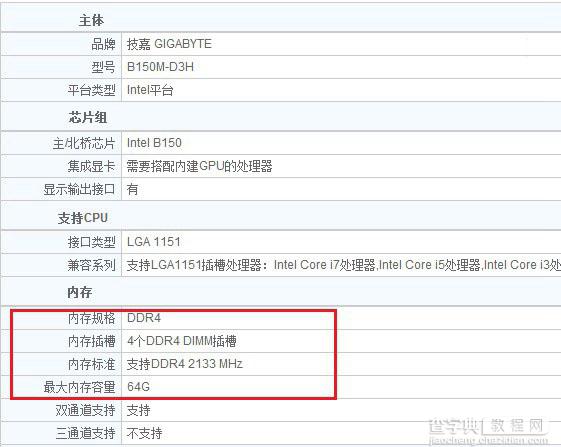 B150主板支持DDR4吗？B150可以使用DDR4内存条吗？3