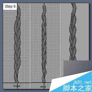 MAYA制作精美的绞编手链建模教程7