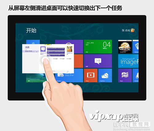 win8平板电脑有哪些手势？如何不使用鼠标操控平板电脑6