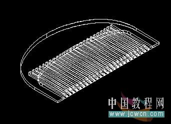 AutoCAD入门教程：简单制作一把真实的木梳子15