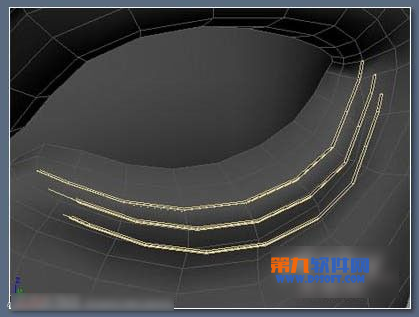 3dsMax绘制逼真的浓密深褐色眼睫毛教程7