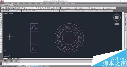 CAD球轴承怎么绘制? CAD画球轴承的教程8